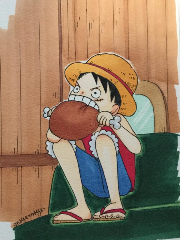 hình ảnh luffy chibi