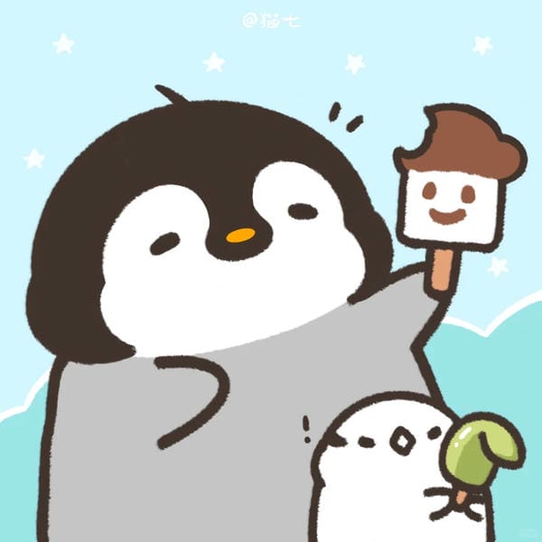 hình chim cánh cụt chibi