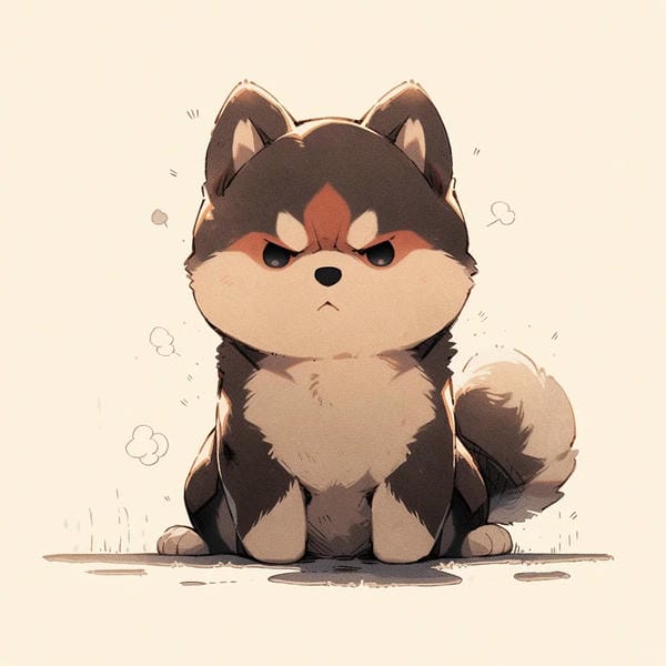 hình chó chibi​