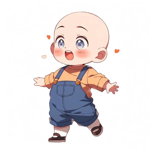 hình chú tiểu chibi (9)
