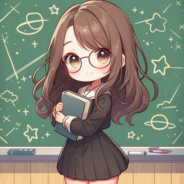 hình cô giáo chibi