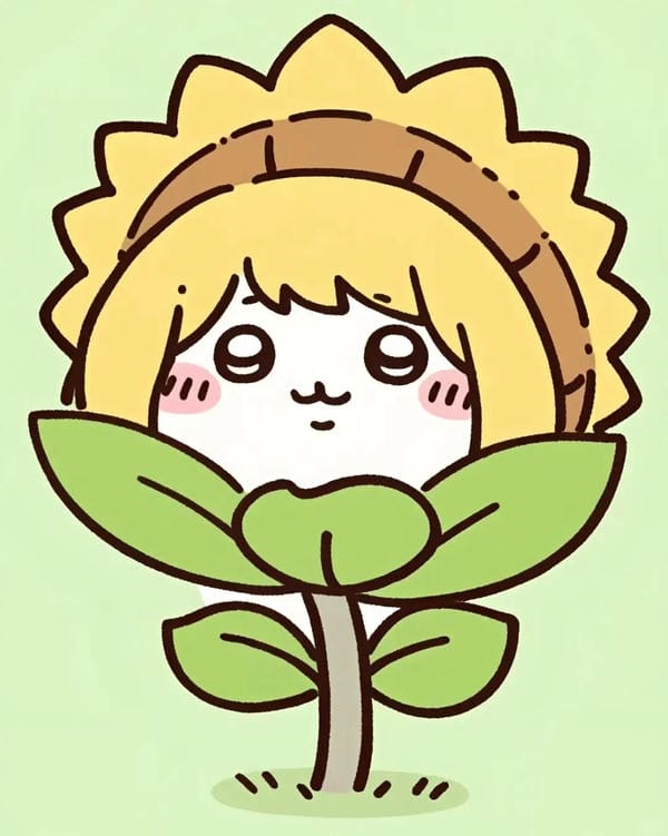 hoa hướng dương chibi (1)