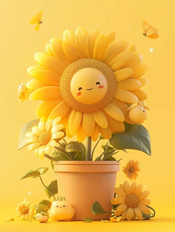 hoa hướng dương chibi (10)