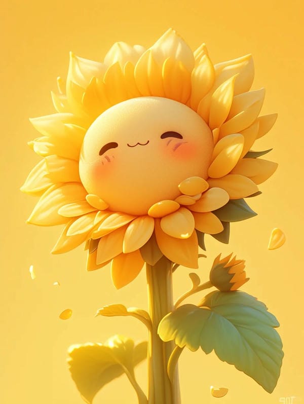 hoa hướng dương chibi (6)