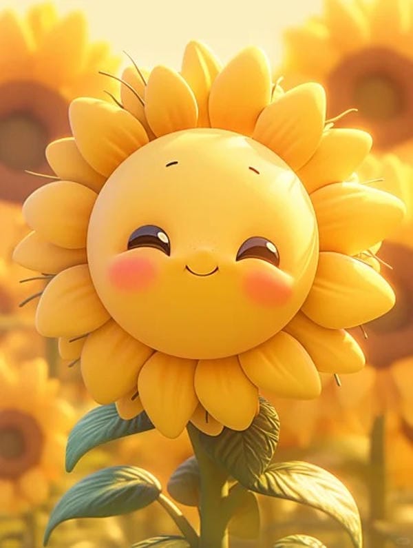hoa hướng dương chibi (8)