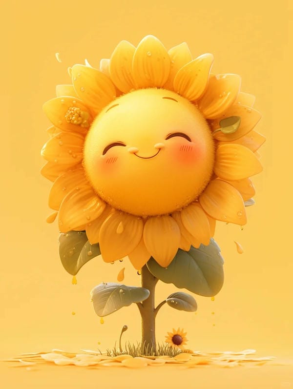 hoa hướng dương chibi (9)