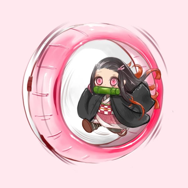 nezuko cute chibi