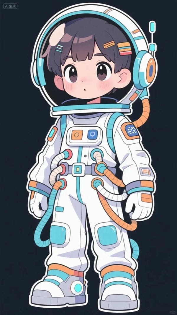 phi hành gia chibi (10)