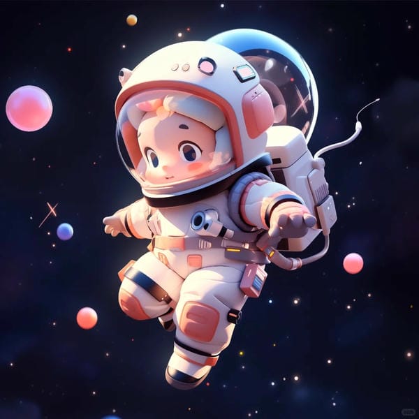 phi hành gia chibi (2)