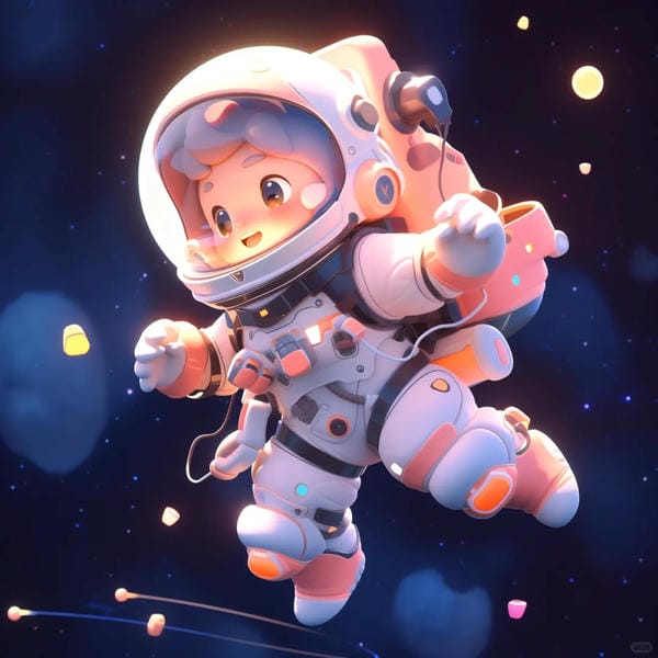 phi hành gia chibi (3)