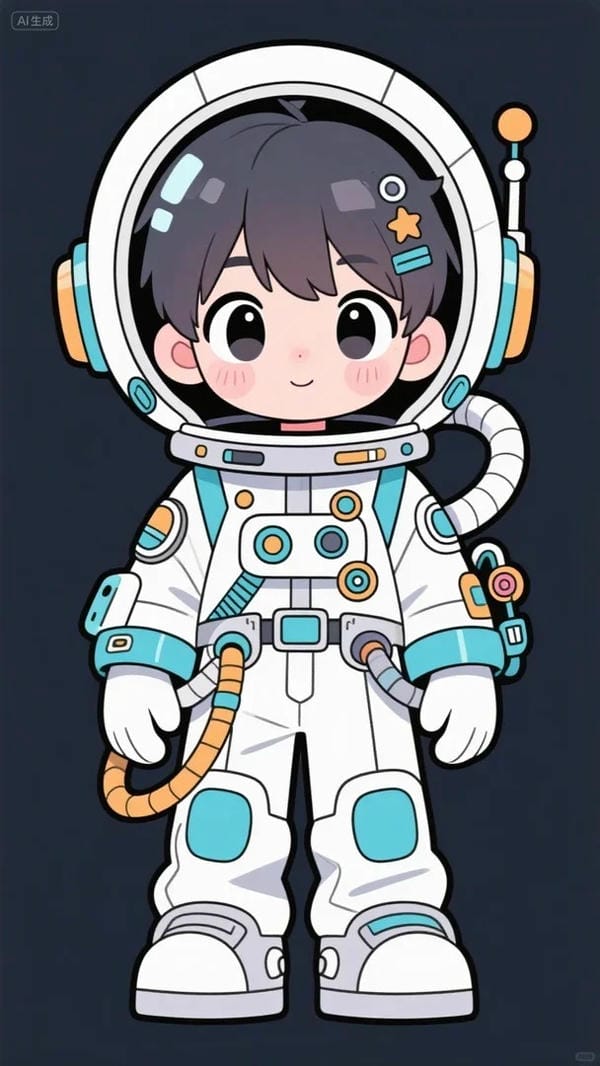 phi hành gia chibi (9)