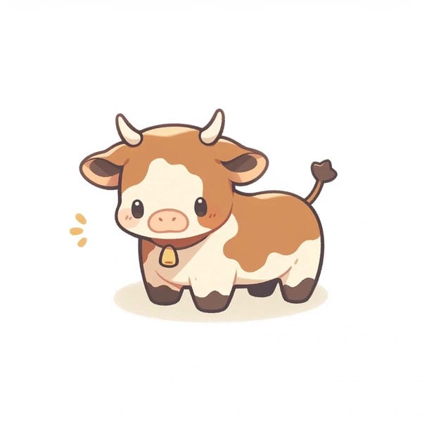 ảnh con trâu chibi