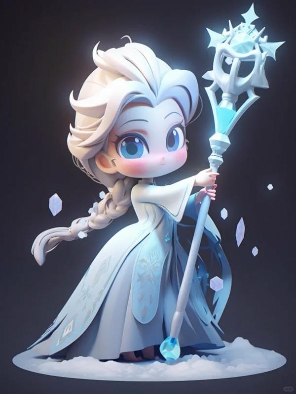 búp bê chibi elsa