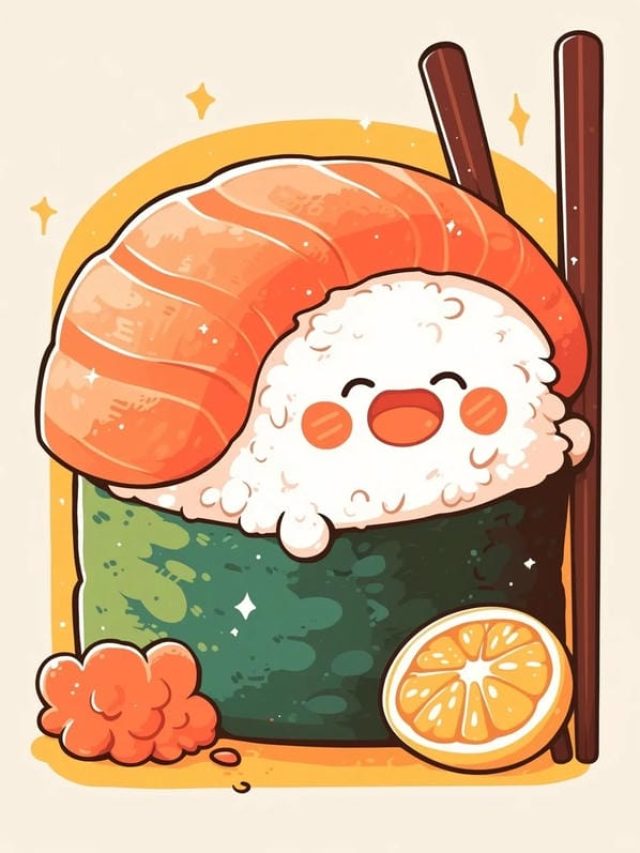 Tải ngay 99+ ảnh sushi chibi cute – Bộ hình dễ thương miễn phí