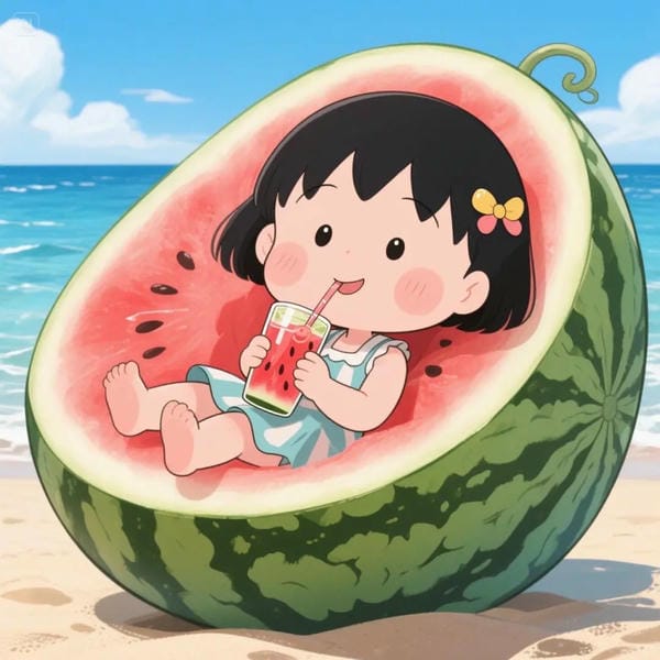 dưa hấu chibi (3)
