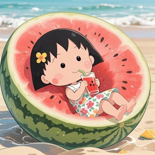 dưa hấu chibi (4)