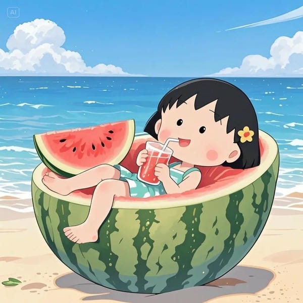 dưa hấu chibi (5)