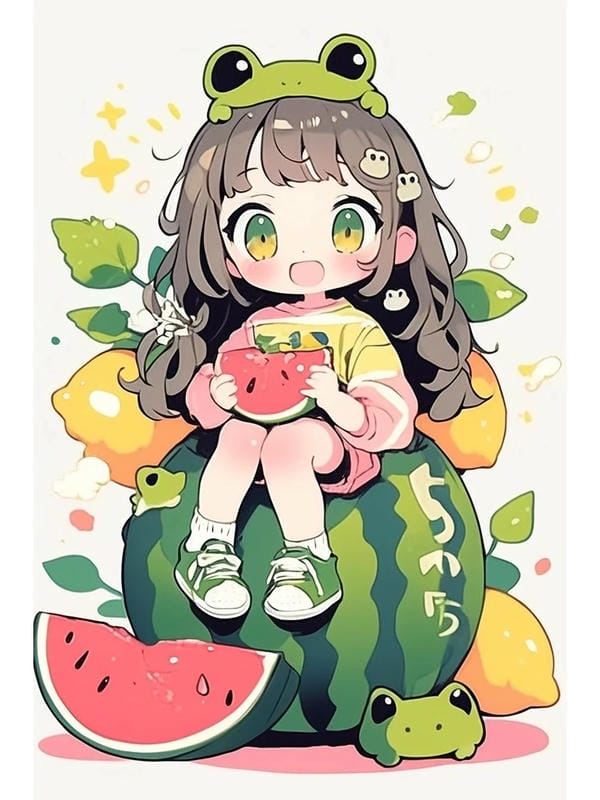 dưa hấu chibi (6)