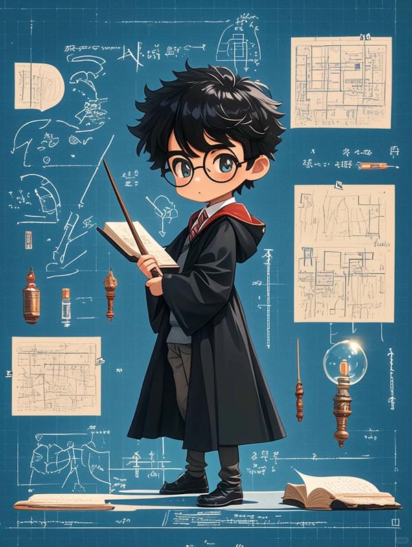 harry potter chibi cute