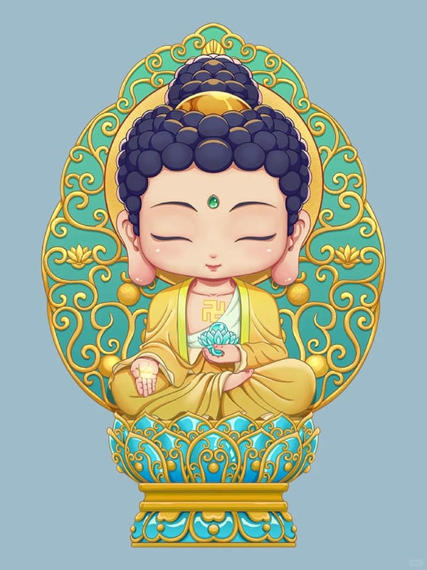 hình chibi niệm phật