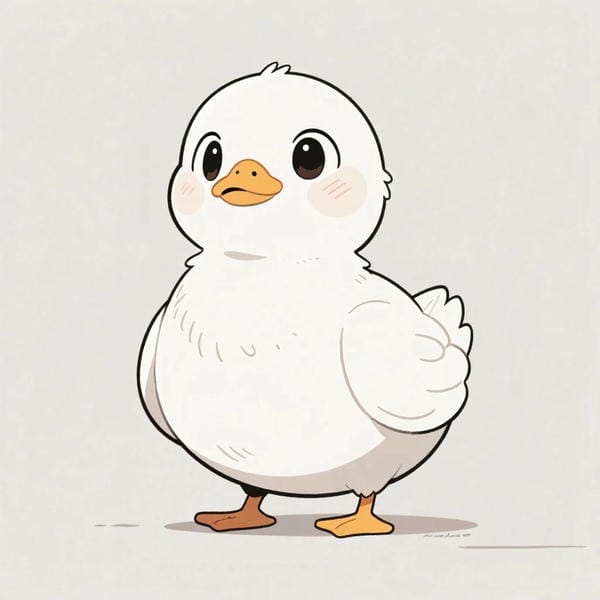 hình con vịt chibi