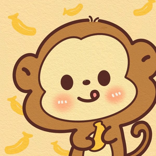 hình khỉ chibi