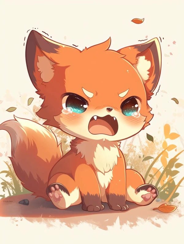 hồ ly chibi cute (17)