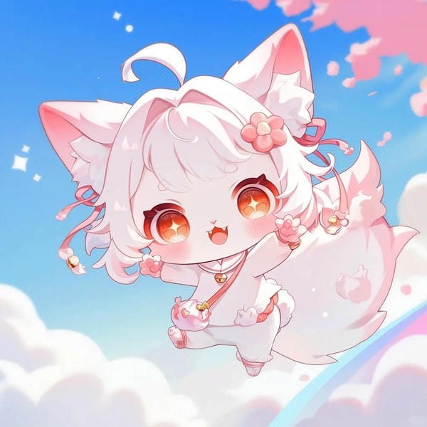 hồ ly chibi cute (24)