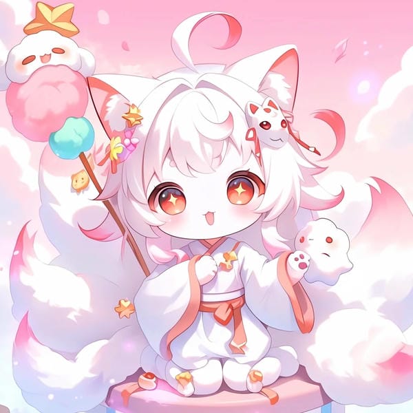 hồ ly chibi cute (32)