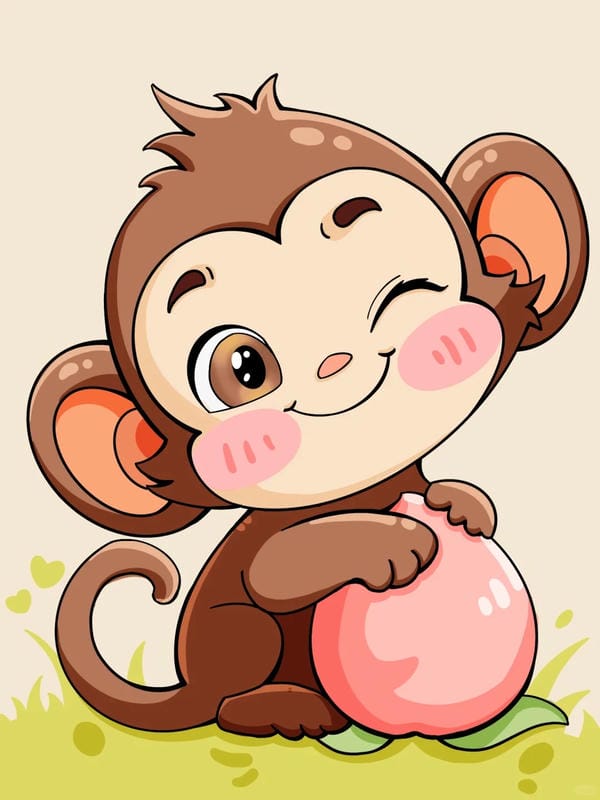 khỉ chibi (20)