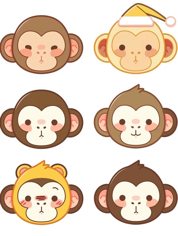 khỉ chibi (3)