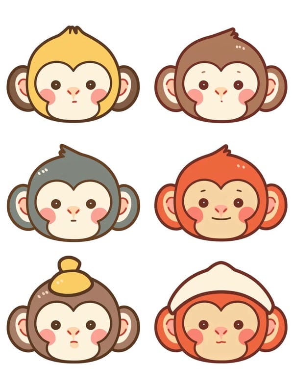 khỉ chibi (5)