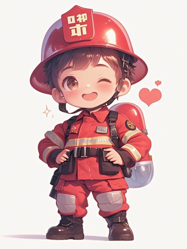 lính cứu hỏa chibi (20)