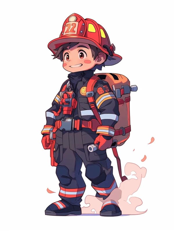 lính cứu hỏa chibi (21)