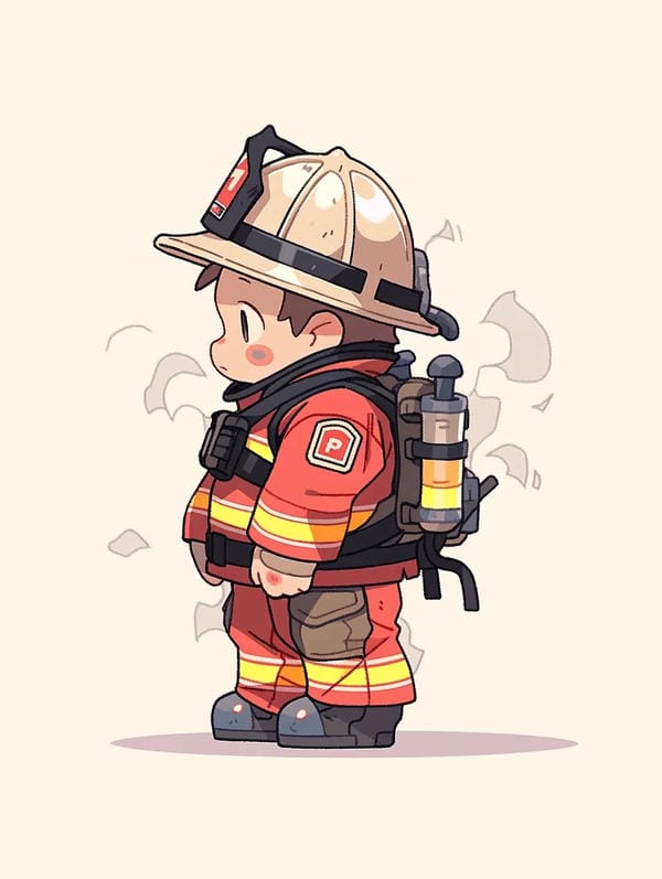 lính cứu hỏa chibi (22)