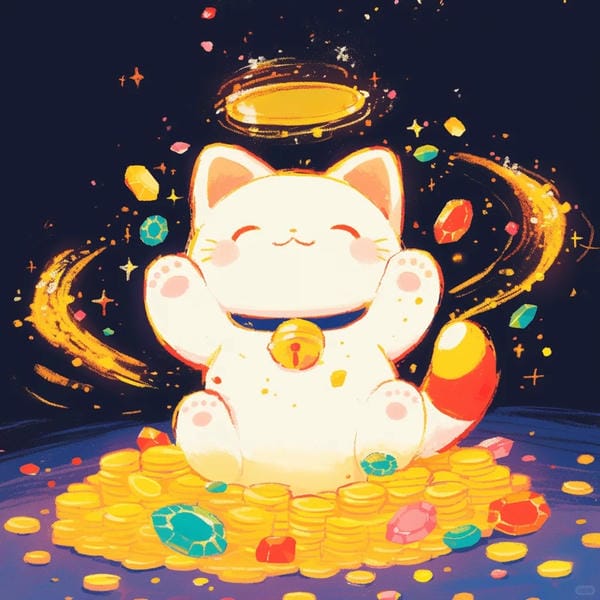 mèo thần tài chibi (1)