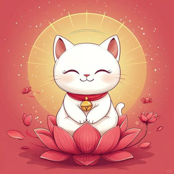 mèo thần tài chibi (10)