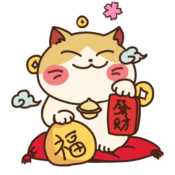 mèo thần tài chibi (17)