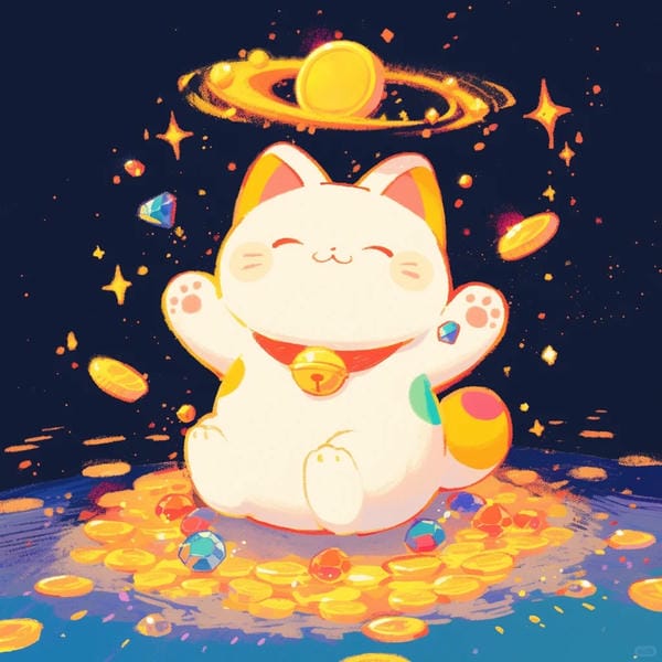 mèo thần tài chibi (2)