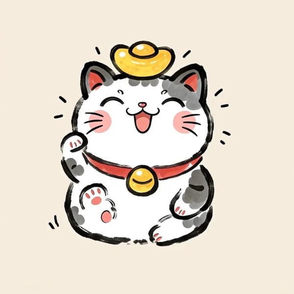 mèo thần tài chibi (20)