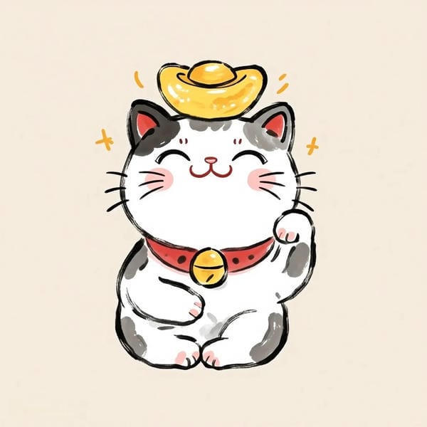 mèo thần tài chibi (21)