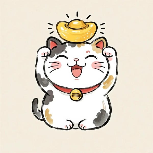 mèo thần tài chibi (22)