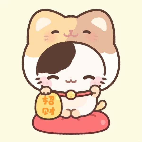 mèo thần tài chibi (25)