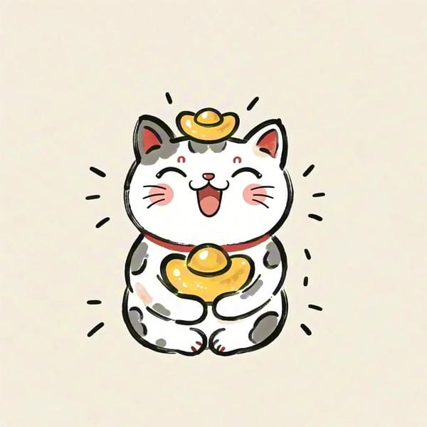 mèo thần tài chibi (31)