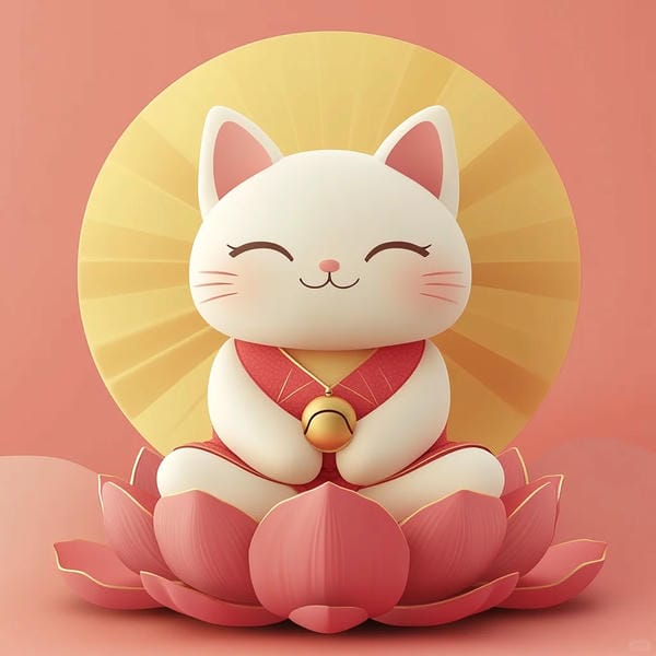 mèo thần tài chibi (7)