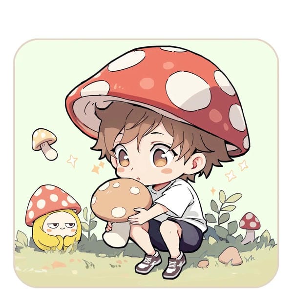 nấm lùn dễ thương chibi