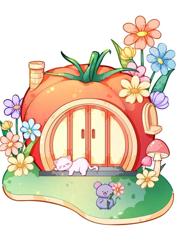 rau củ quả chibi (10)