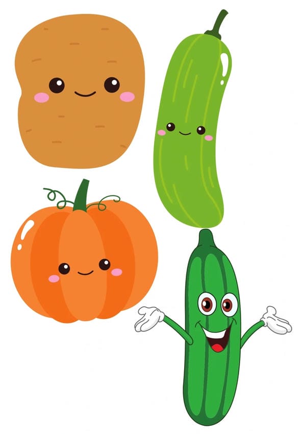 rau củ quả chibi (4)