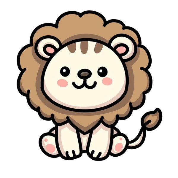 sư tử chibi (15)