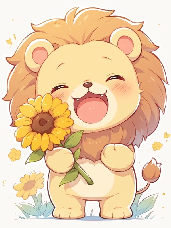 sư tử chibi (2)